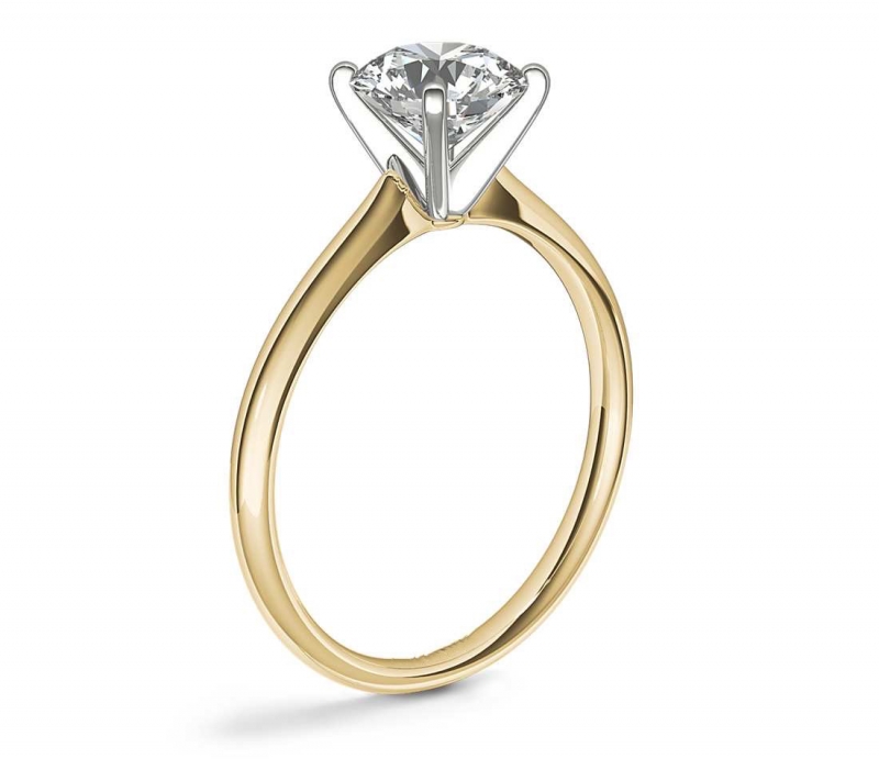 18K黃金訂婚戒指款式 (不包括主石)