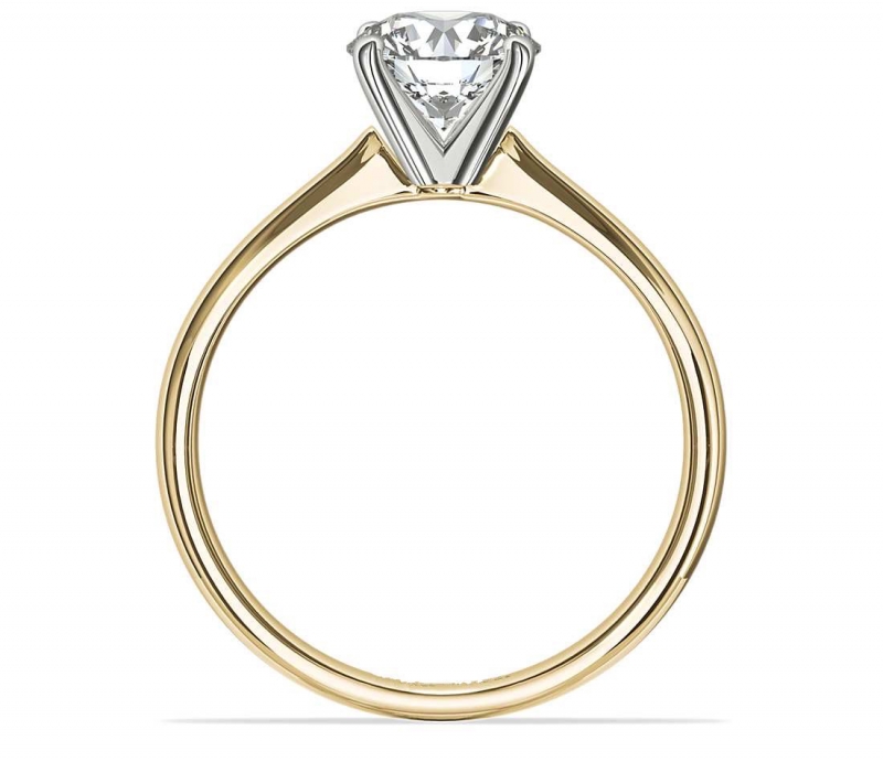 18K黃金訂婚戒指款式 (不包括主石)