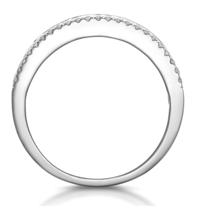 18白金藍寶戒指