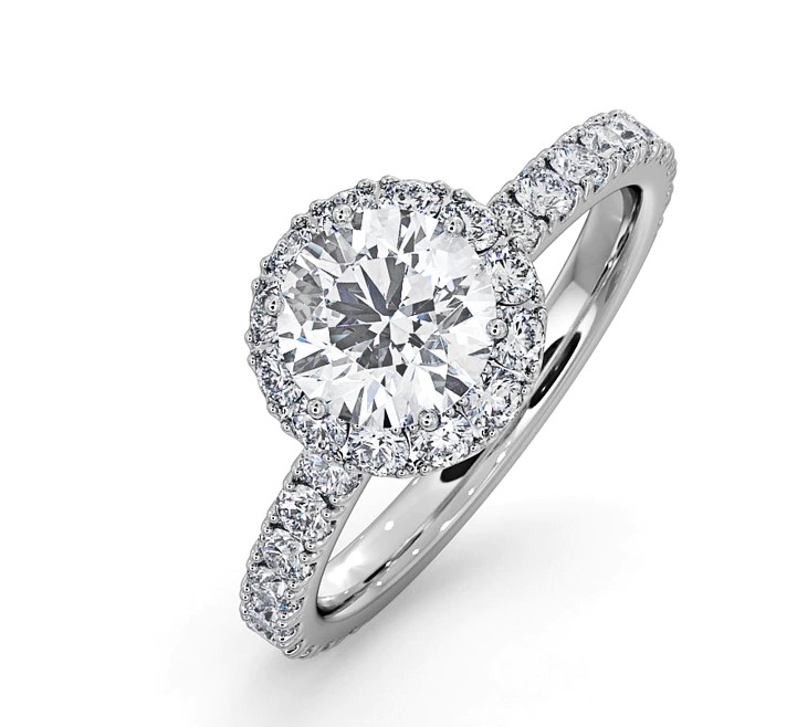 18k鑽石訂婚戒指